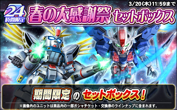 24時間限定春の大感謝祭セットボックス販売