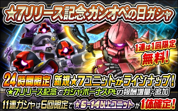 ガンオペの日ガシャ