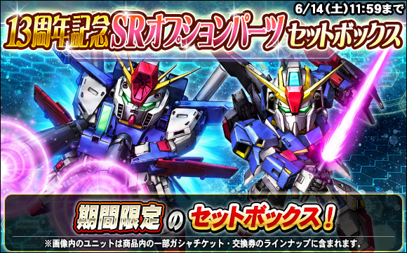 13周年記念SRオプションパーツセットボックス販売