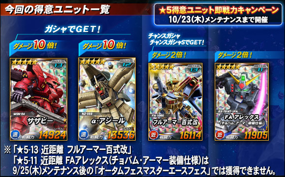 ★5得意ユニットの即戦力キャンペーン