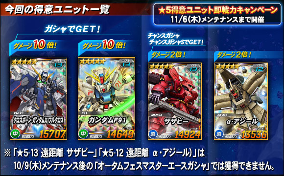 ★5得意ユニットの即戦力キャンペーン