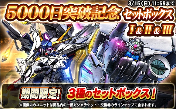 5000日突破記念セットボックス販売