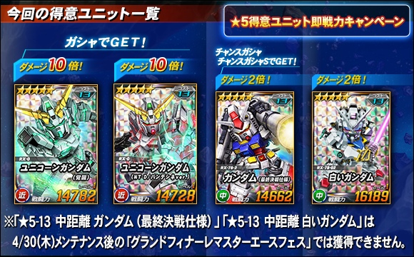 ★5得意ユニットの即戦力キャンペーン
