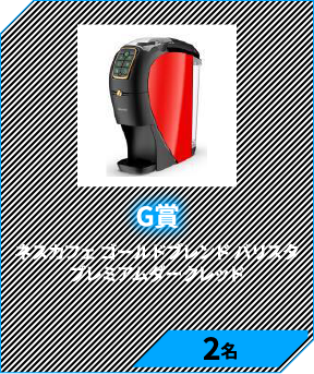 G賞　ネスカフェ ゴールドブレンド バリスタ スリム プレミアムダークレッド 2名
