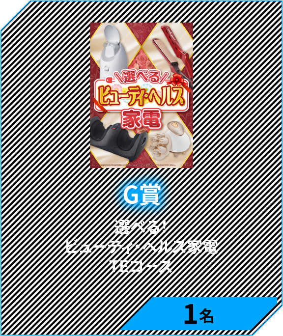 G賞　選べる！ビューティ・ヘルス家電　TEコース　1名